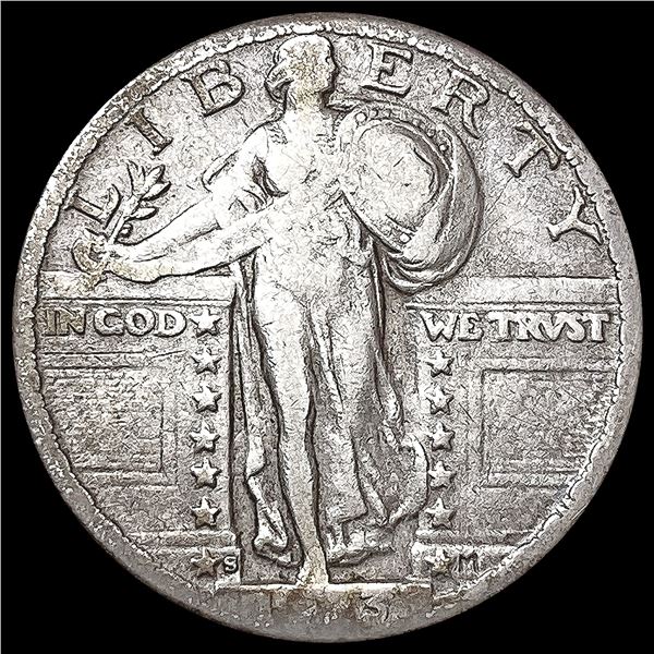 1923-S Standing Liberty Quarter LIGHTLY CIRCULATED