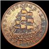 Image 1 : 1837 Van Buren Webster Colonial Coin CLOSELY UNCIR