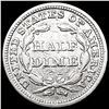 Image 2 : 1853 Arws Seated Liberty Half Dime CLOSELY UNCIRCU