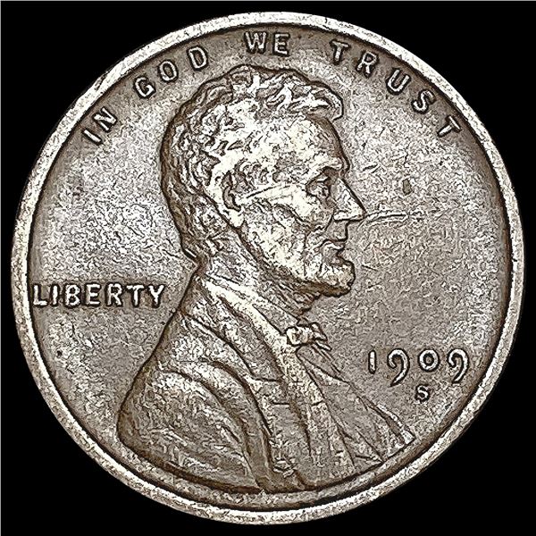 1909-S Wheat Cent CLOSELY UNCIRCULATED