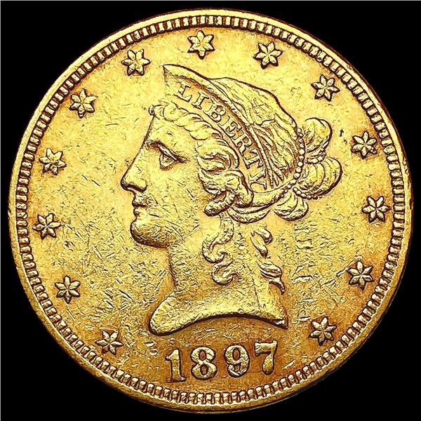 1897 $10 Gold Eagle CLOSELY UNCIRCULATED