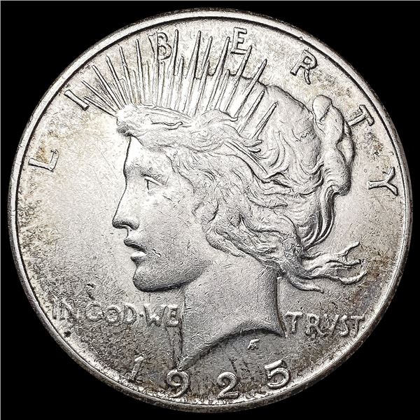 1925-S Silver Peace Dollar CLOSELY UNCIRCULATED