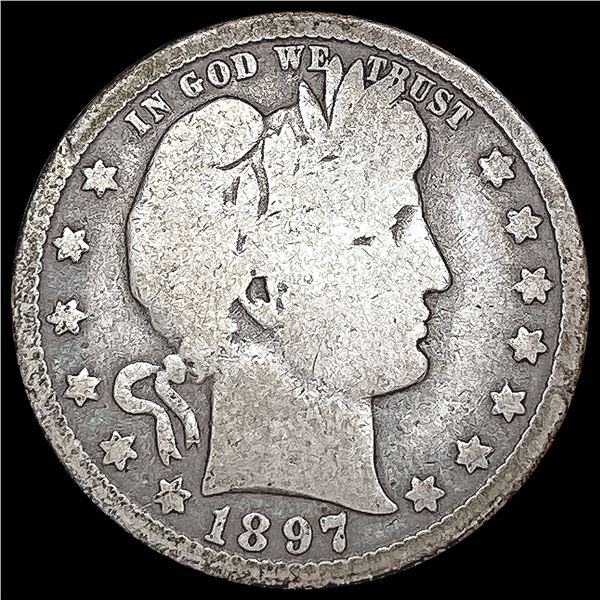 1897-O Barber Quarter NICELY CIRCULATED