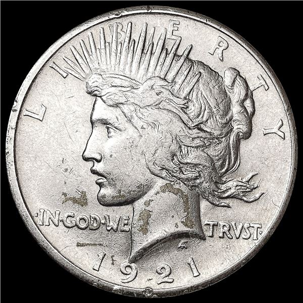 1921 Silver Peace Dollar NEARLY UNCIRCULATED