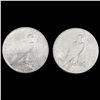 Image 2 : [2] Peace Silver Dollars [1927-S, 1927-D] CLOSELY