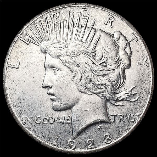 1928 Silver Peace Dollar CLOSELY UNCIRCULATED