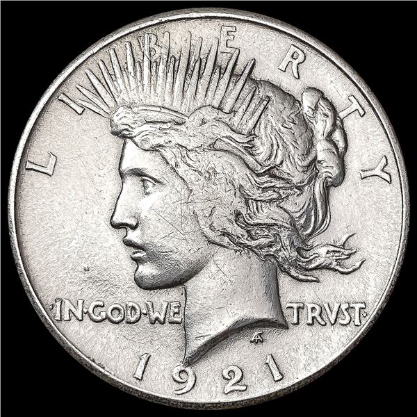 1921 Silver Peace Dollar NEARLY UNCIRCULATED