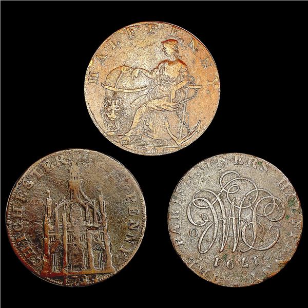[3] Colonial Half Penny [1791, [2] 1793] HIGH GRAD