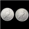 Image 2 : [2] 1927-S Peace Silver Dollars CLOSELY UNCIRCULAT