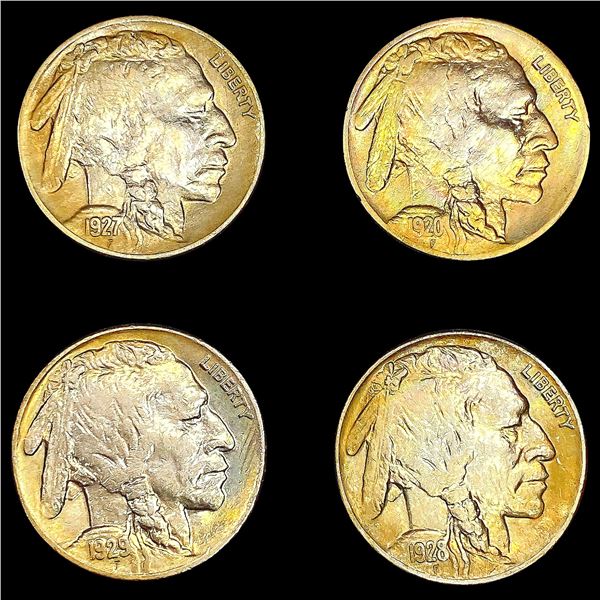 [4] Buffalo Nickels [1920, 1927, 1928, 1929] CHOIC