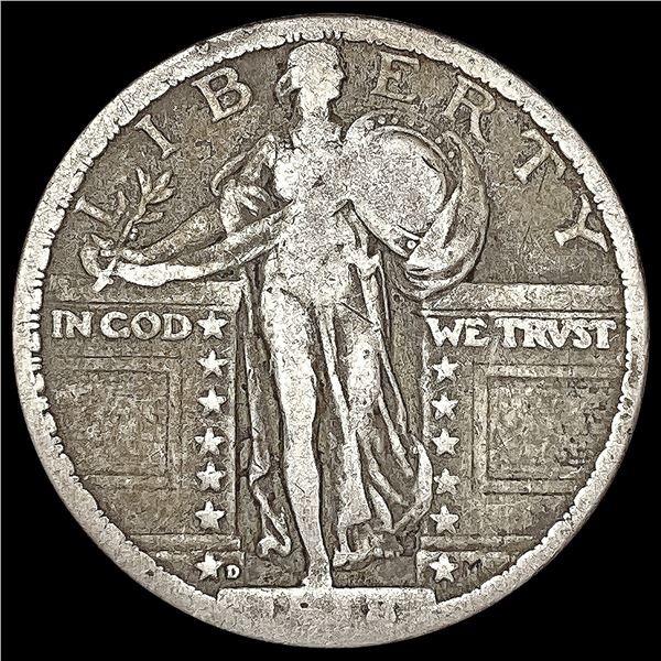1918-D Standing Liberty Quarter NICELY CIRCULATED