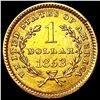 Image 2 : 1853 Rare Gold Dollar UNCIRCULATED