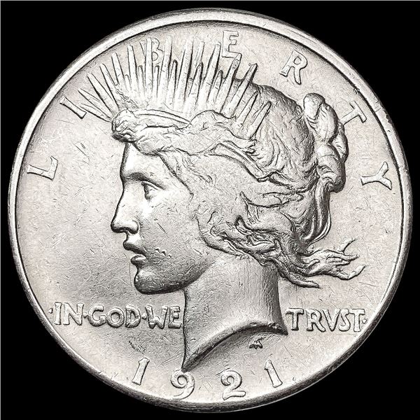 1921 Silver Peace Dollar NEARLY UNCIRCULATED