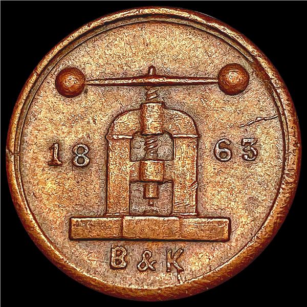 1863 Civil War Coin CLOSELY UNCIRCULATED