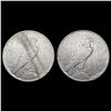 Image 2 : [2] 1927-S Peace Silver Dollars CLOSELY UNCIRCULAT