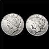 Image 1 : [2] Peace Silver Dollars [1927, 1934] CLOSELY UNCI