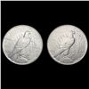 Image 2 : [2] Peace Silver Dollars [1934, 1935] CLOSELY UNCI