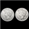Image 1 : [2] 1927-D Peace Silver Dollars CLOSELY UNCIRCULAT
