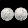 Image 2 : [2] 1927-D Peace Silver Dollars CLOSELY UNCIRCULAT