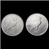 Image 2 : [2] 1927-D Peace Silver Dollars CLOSELY UNCIRCULAT