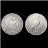 Image 2 : [2] 1924-S Peace Silver Dollars CLOSELY UNCIRCULAT