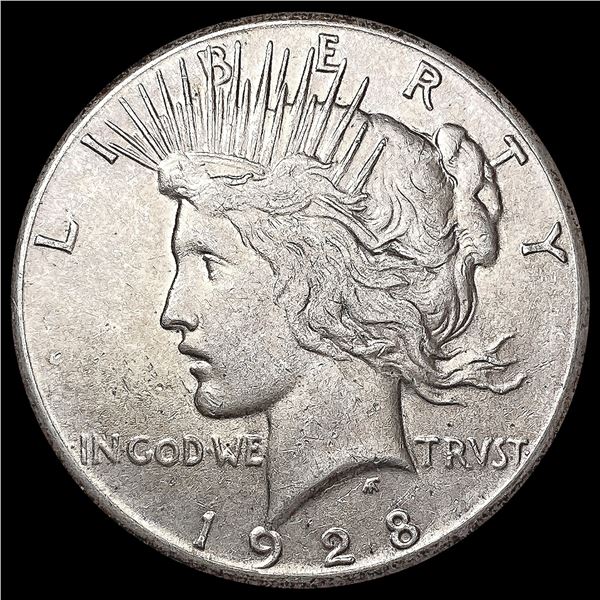 1928 Silver Peace Dollar CLOSELY UNCIRCULATED