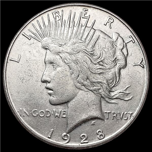 1928 Silver Peace Dollar CLOSELY UNCIRCULATED