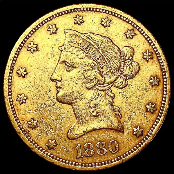 1880-S $10 Gold Eagle CLOSELY UNCIRCULATED