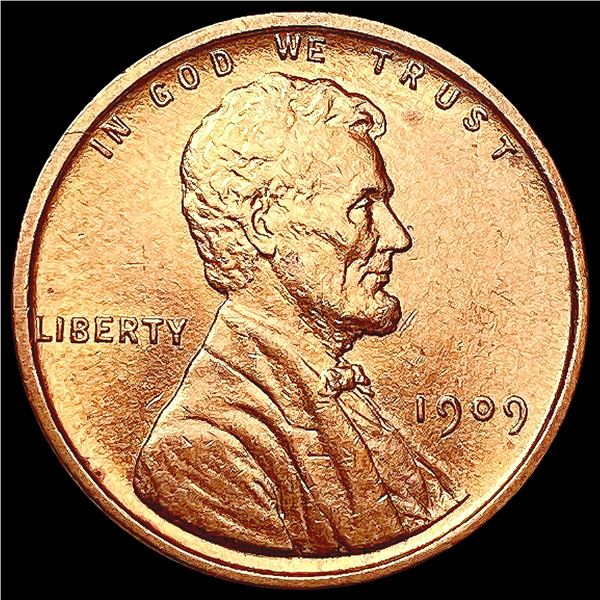 1909 VDB RED Wheat Cent GEM BU