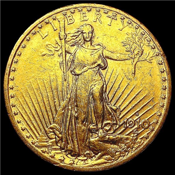 1910-S $20 Gold Double Eagle CLOSELY UNCIRCULATED