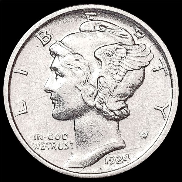 1924-D Mercury Dime CHOICE AU