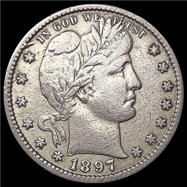 1897-S Barber Quarter NEARLY UNCIRCULATED