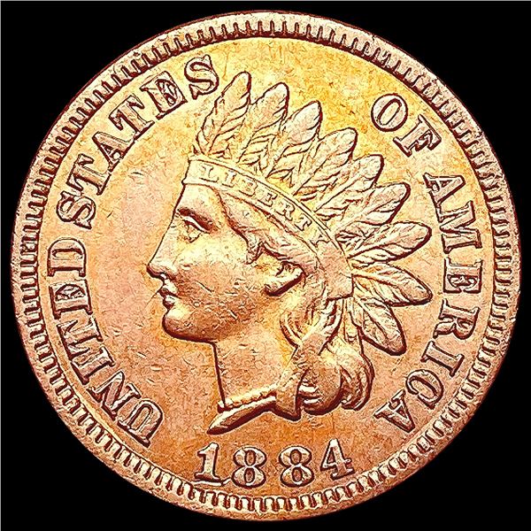 1884 RD Indian Head Cent CHOICE AU