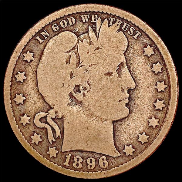 1896-O Barber Quarter NICELY CIRCULATED