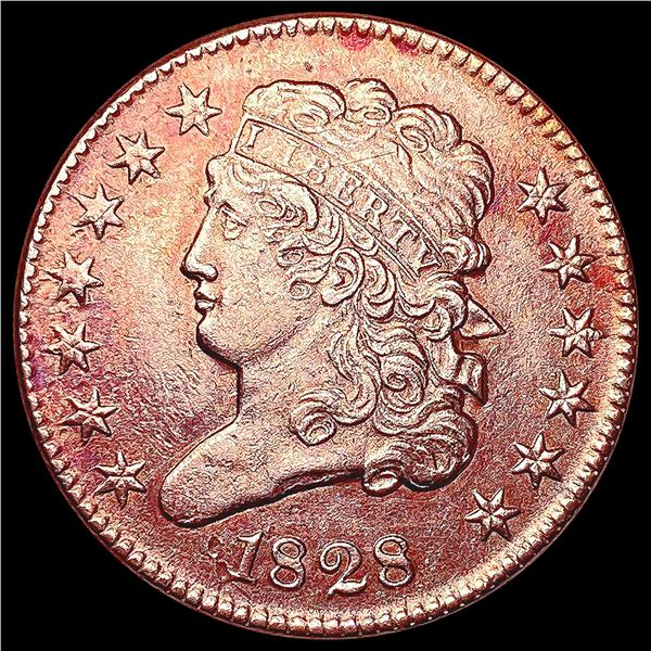 1828 RED Classic Head Half Cent UNCIRCULATED