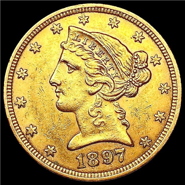 1897 $5 Gold Half Eagle UNCIRCULATED