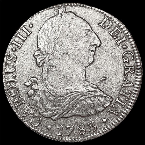 1783 Mexico Silver 8 Reales LIGHTLY CIRCULATED