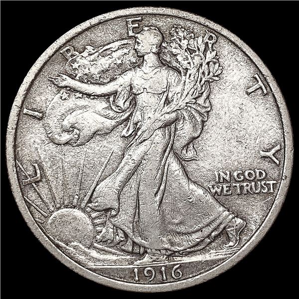 1916 Walking Liberty Half Dollar LIGHTLY CIRCULATE