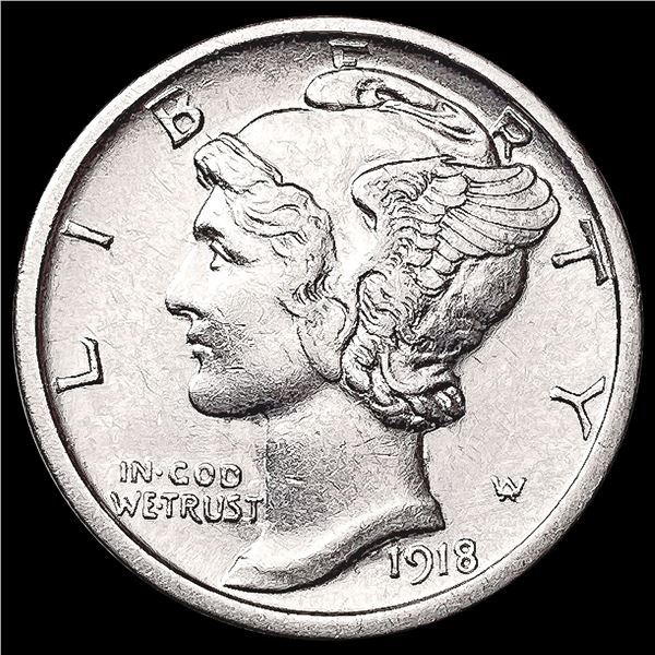 1918-D Mercury Dime UNCIRCULATED