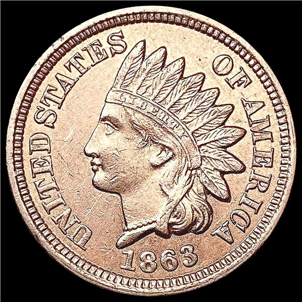 1863 RD Indian Head Cent CHOICE BU