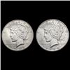 Image 1 : [2] 1925-S Peace Silver Dollars CLOSELY UNCIRCULAT