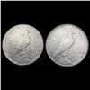 Image 2 : [2] 1925-S Peace Silver Dollars CLOSELY UNCIRCULAT