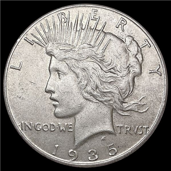 1935 Silver Peace Dollar CLOSELY UNCIRCULATED