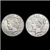 Image 1 : [2] 1935 Peace Silver Dollars CLOSELY UNCIRCULATED