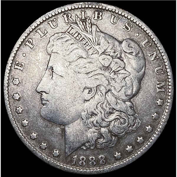 1888-O Hot Lips Morgan Silver Dollar LIGHTLY CIRCU