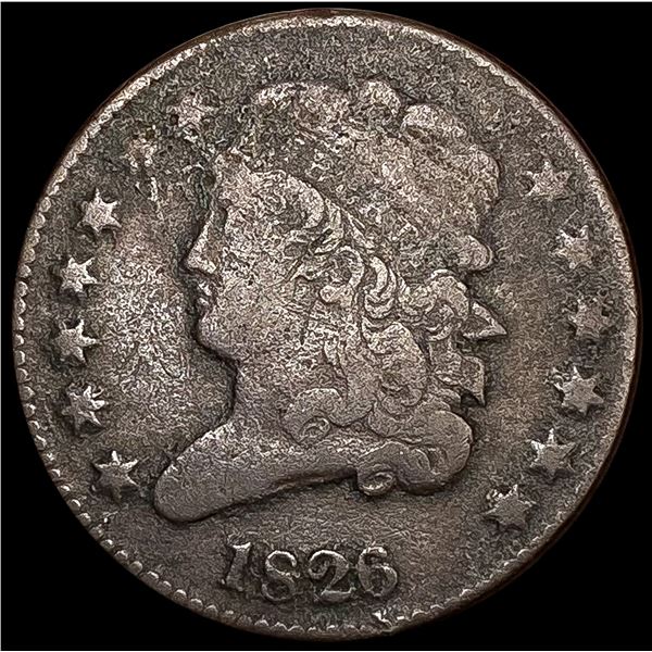 1826 Classic Head Half Cent NICELY CIRCULATED