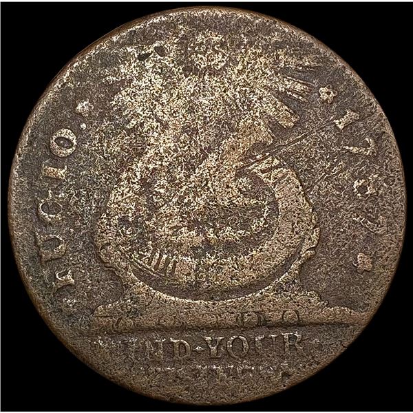 1787 Fugio Large Cent NICELY CIRCULATED