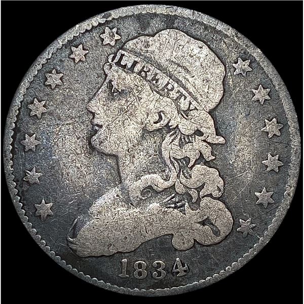 1834 Capped Bust Quarter NICELY CIRCULATED