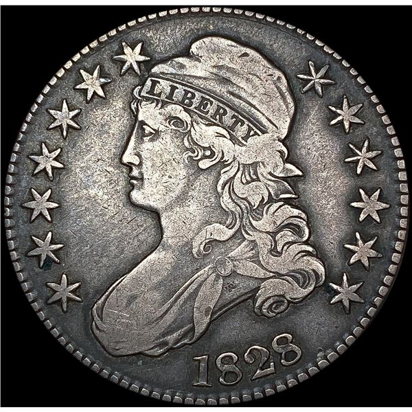 1828 Capped Bust Half Dollar LIGHTLY CIRCULATED