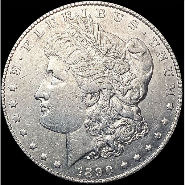 1890-CC Morgan Silver Dollar NEARLY UNCIRCULATED